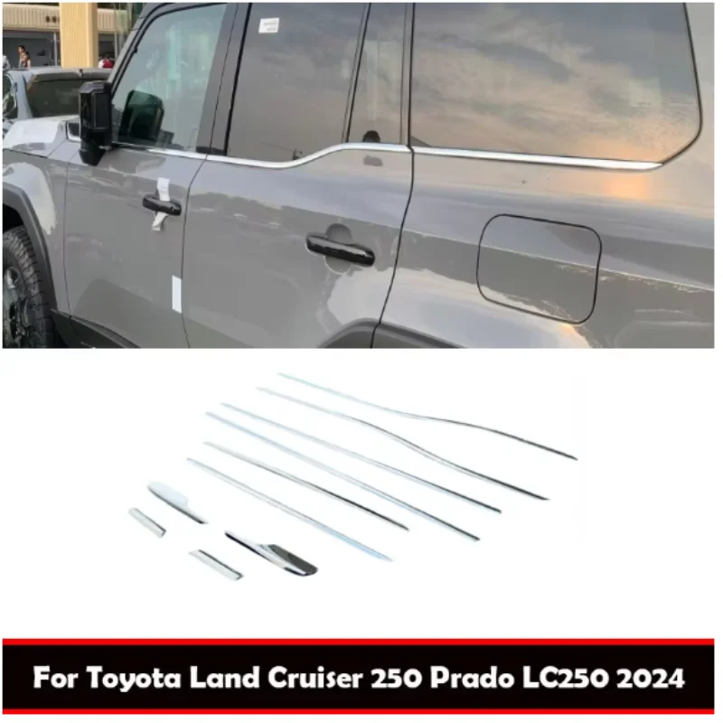for toyota land cruiser 250 prado lc250 2024 steel car bottom window sill trims window decorative strip body door moulding cover for toyota land cruiser 250 prado lc250 2024 steel car bottom window sill trims window decorative strip body door moulding cover