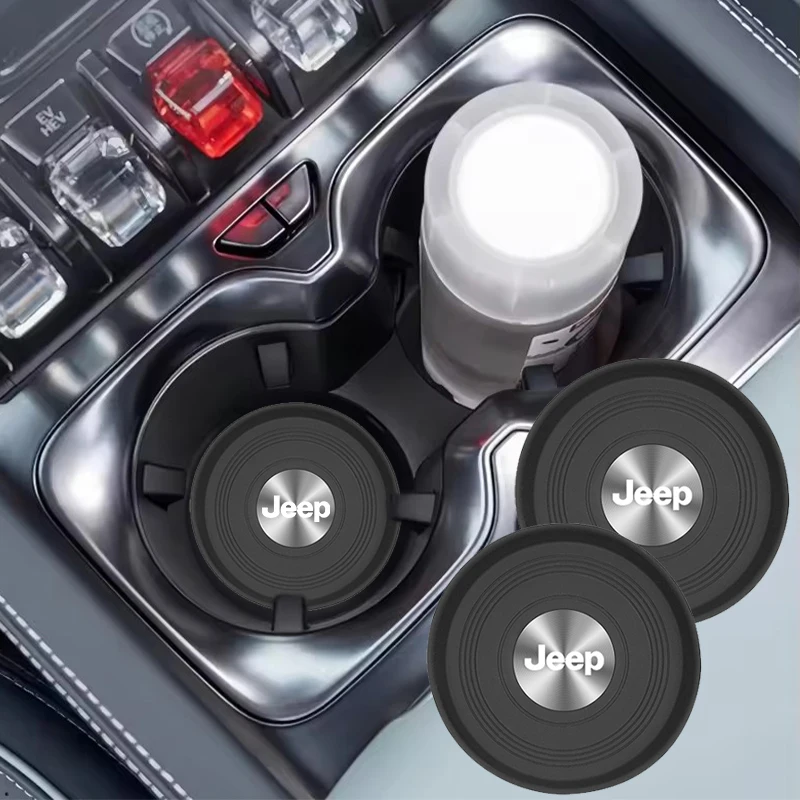 2pcs new car water cup silicone pad anti slip noise reduction for jeep gladiator grand cherokee compass patriot liberty rubicon 2pcs new car water cup silicone pad anti slip noise reduction for jeep gladiator grand cherokee compass patriot liberty rubicon