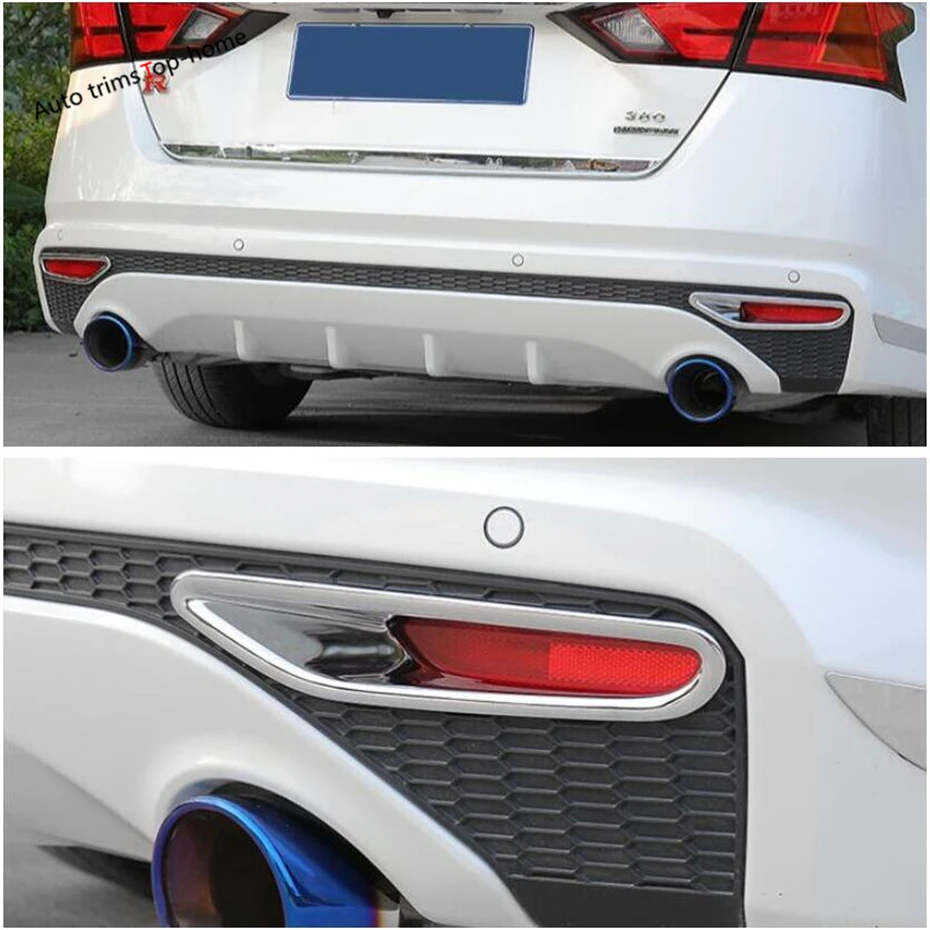 rear fog lights lamps decoration frame cover trim for nissan teana / altima 2019 2024 exterior chromium styling rear fog lights lamps decoration frame cover trim for nissan teana / altima 2019 2024 exterior chromium styling