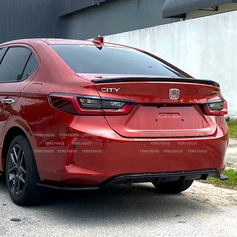 for 2020 2021 2022 2023 2024 2025 honda city rs style bright black car rear spoiler wing trunk lip tail trunk spoiler trim for 2020 2021 2022 2023 2024 2025 honda city rs style bright black car rear spoiler wing trunk lip tail trunk spoiler trim