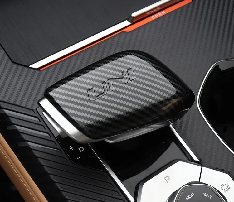 carbon fiber car gear shift knob post lever cover trims for changan uni k unik 2021 2022 2023 2024 accessories interior styling carbon fiber car gear shift knob post lever cover trims for changan uni k unik 2021 2022 2023 2024 accessories interior styling