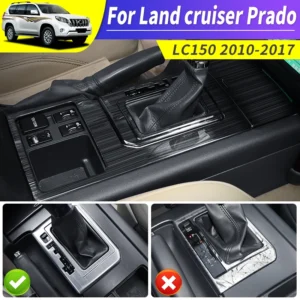 center console gear gearbox cover for toyota land cruiser prado 150 lc150 fj150 2010 2017 2016 interior upgraded accessories