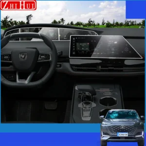 for changan uni k unik 2021 2024 car gear dashboard navigation console tpu soft film transparent anti scratch auto accessories