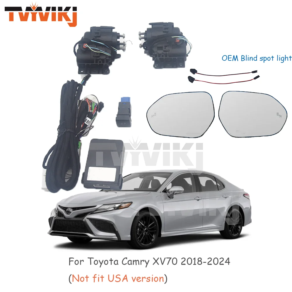 side rearview mirror auto folding motor upgrade kit module for toyota camry xv70 lhd 2018 2024 folding kit car mirrors side rearview mirror auto folding motor upgrade kit module for toyota camry xv70 lhd 2018 2024 folding kit car mirrors