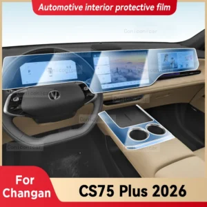 for changan cs75 plus 2026 car interior center console screen protective film anti scratch repair sticker accessories