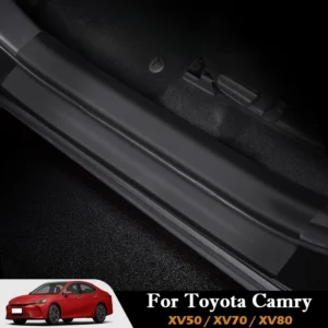 car door sill covers black door panel guards protector trim for toyota camry 8/9 th gen 2011 2025 anti scratch accessories