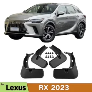 mudflaps 4pcs for lexus rx 350 350h 500h sport 2023 mudguards mud flaps splash guards front rear wheels fender car accessories