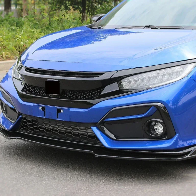 for honda civic 10th gen 2016 2017 2018 2019 2020 2021 upper bumper hood mesh grills front bumper grille racing grill for honda civic 10th gen 2016 2017 2018 2019 2020 2021 upper bumper hood mesh grills front bumper grille racing grill