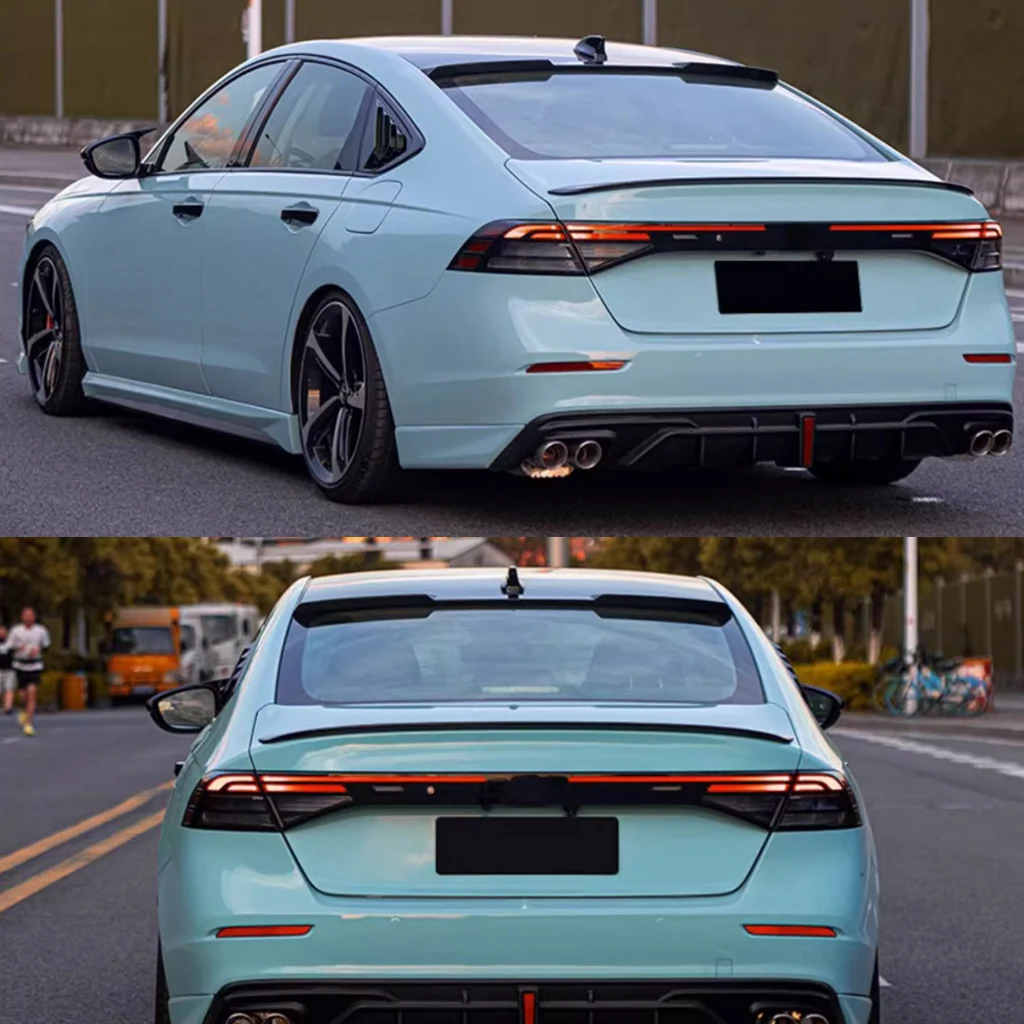 rear roof window trunk lid car sport spoiler wings for accord honda 11th gen 2023 2024 black carbon exterior tuning rear roof window trunk lid car sport spoiler wings for accord honda 11th gen 2023 2024 black carbon exterior tuning