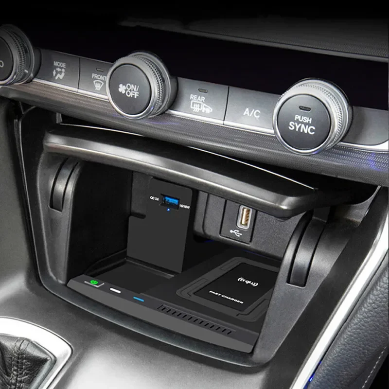 15w car wireless charging pad for honda 10th accord civic/crv/avancier/urv fast charger board mobile phone charging holder 15w car wireless charging pad for honda 10th accord civic/crv/avancier/urv fast charger board mobile phone charging holder