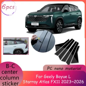 for geely boyue l starray atlas fx11 2023~2026 2024 2025 car window b c pillar decal column sticker modificat accessories