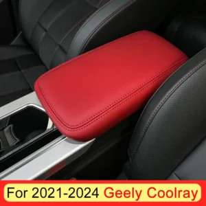 central control armrest storage box leather cover interior accessories fit for geely coolray sx11 / belgee x50 2022 2023 2024