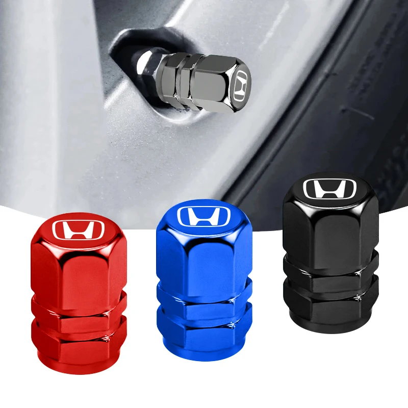 4pcs/set car wheel tire valve caps tyre stem covers for honda civci fit crv accord jazz hrv dio stepwgn prelude 4pcs/set car wheel tire valve caps tyre stem covers for honda civci fit crv accord jazz hrv dio stepwgn prelude