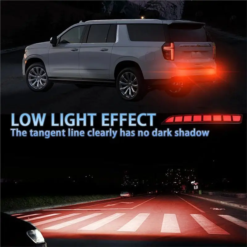 for chevy suburban tahoe gmc yukon 2021 2024 rear bumper reflectors light sequential turn signal brake lamp for chevy suburban tahoe gmc yukon 2021 2024 rear bumper reflectors light sequential turn signal brake lamp