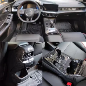 for mg gt mg 5 2021 2022 2024 carbon trim interior car accessories window lift center console gear panel inner handle cover trim