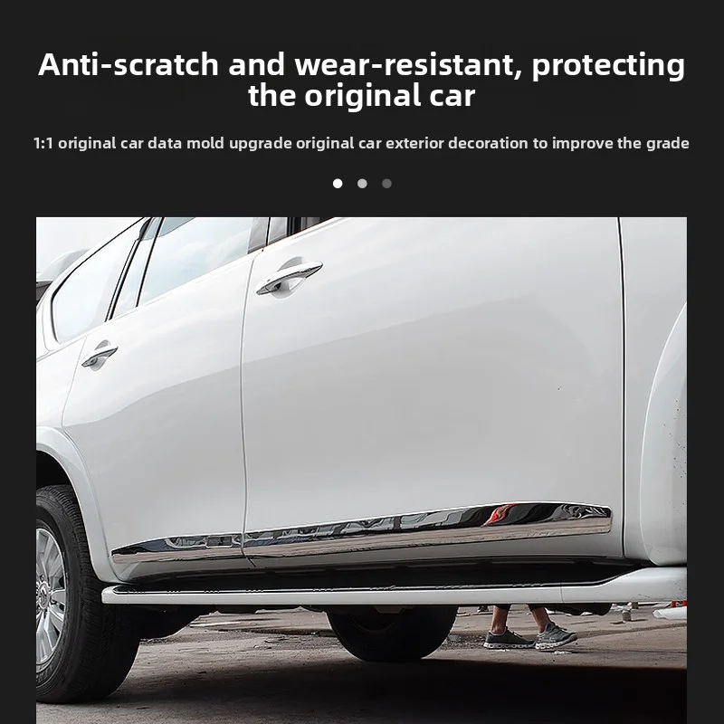 for 2016 2023 nissan patrol y62: body trim strips & door anti collision strips & door panel chrome strips exterior modificatio for 2016 2023 nissan patrol y62: body trim strips & door anti collision strips & door panel chrome strips exterior modificatio