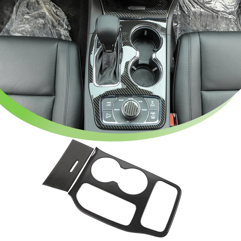 car gear shift water cup holder panel decoration cover for jeep grand cherokee 2011 2018 2019 2020 2021 interior accessories car gear shift water cup holder panel decoration cover for jeep grand cherokee 2011 2018 2019 2020 2021 interior accessories
