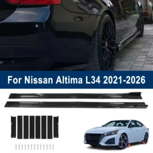 for nissan altima l34 2021 2026 car side skirt splitters extended side spoiler sport body kit bumper lip modified parts 8pcs