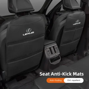 car seat back cover protector waterproof leather anti kick pads for lexus f sport es rx nx ls ux lm lx gx lc rz is ct gs rc hs s