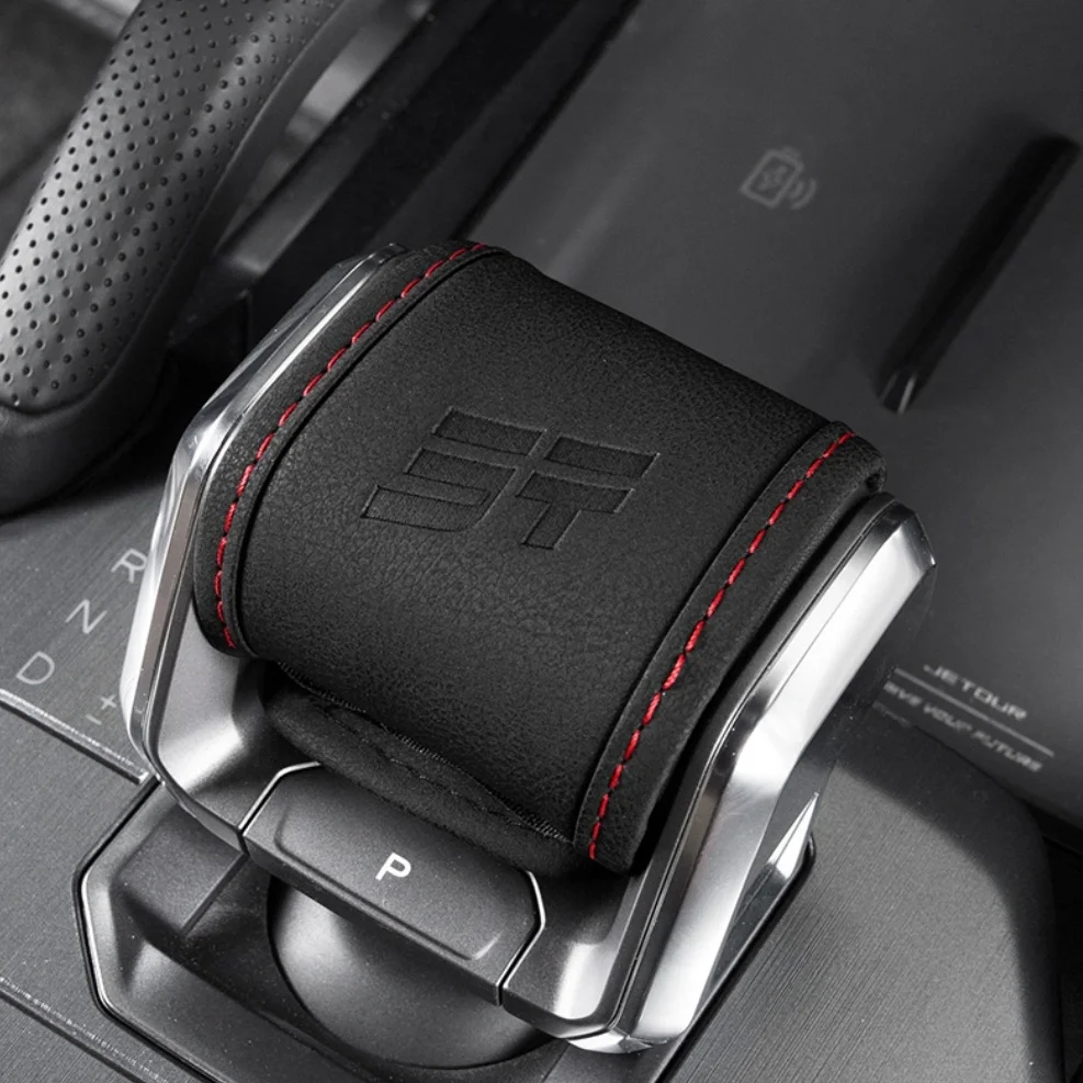 for chery jetour traveller 2023 2026 jetour t2 faux leather gear shift knob decorator cover auto interior styling for chery jetour traveller 2023 2026 jetour t2 faux leather gear shift knob decorator cover auto interior styling