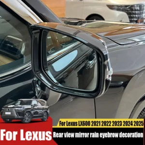 for lexus lx600 2021 2022 2023 2024 2025 modified rearview mirror rain eyebrow rain cover car exterior decoration accessories