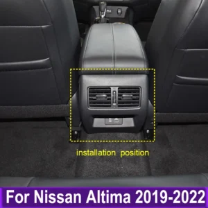 interior accessories for nissan altima 2019 2020 2021 2022 rear air conditonnal vent cover trim ac outlet panel decoration