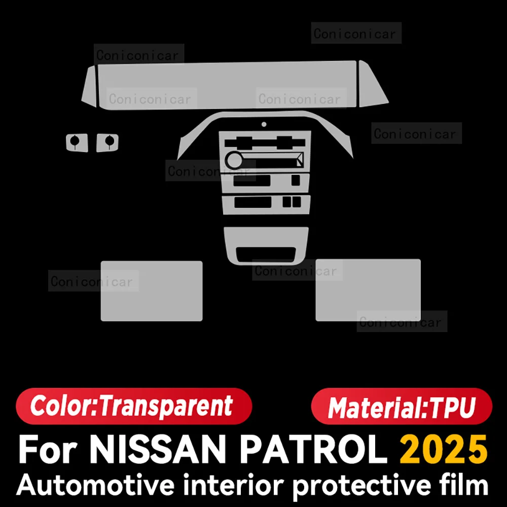 for nissan patrol 2025 car interior protection anti scratch film sticker instrument center control navigation screen for nissan patrol 2025 car interior protection anti scratch film sticker instrument center control navigation screen
