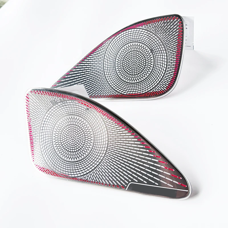 for lexus rx speaker cover trim 2023 2026 rx350h rx350 rx500h stainless steel mesh rear door panel speaker decor sticker silver for lexus rx speaker cover trim 2023 2026 rx350h rx350 rx500h stainless steel mesh rear door panel speaker decor sticker silver