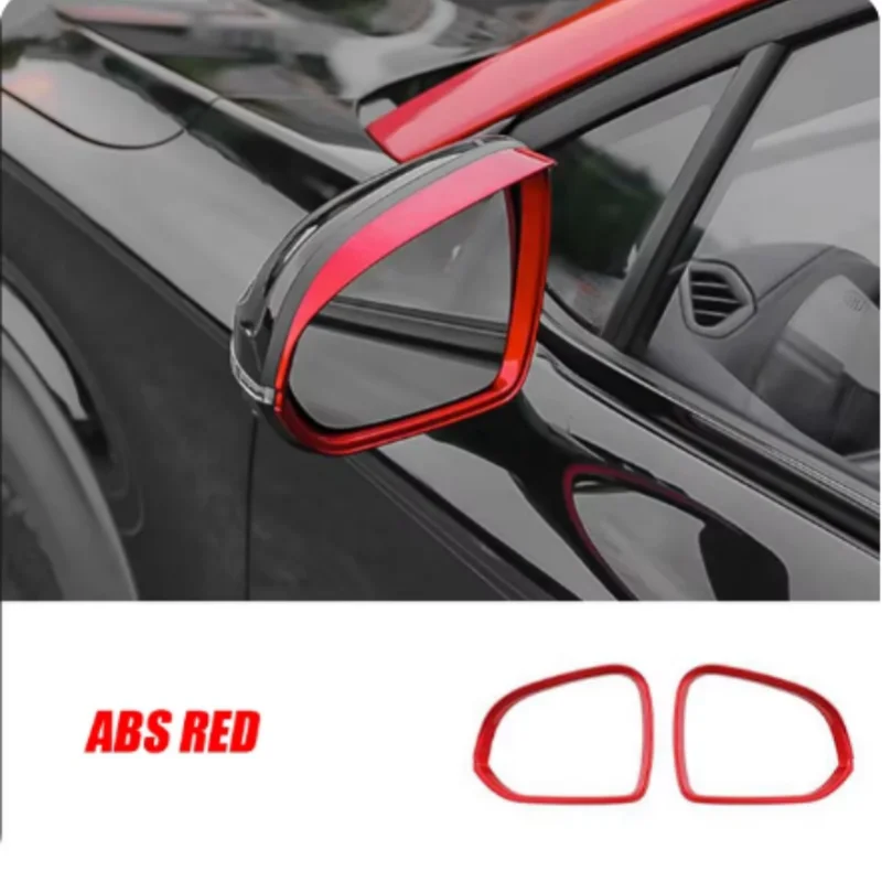 for changan uni t unit 2020 2023 abs carbon black red car side door rear view mirror / rain eyebrow cover trim car for changan uni t unit 2020 2023 abs carbon black red car side door rear view mirror / rain eyebrow cover trim car