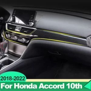 for honda accord 10th x 2018 2019 2020 2021 2022 hybrid car central control dashboard air outlet vent strip trim cover sticker
