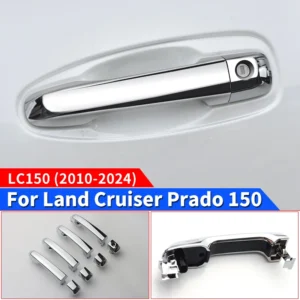 for 2010 2024 toyota land cruiser prado 150 abs chrome plating outer door handle replacement lc150 exterior accessories