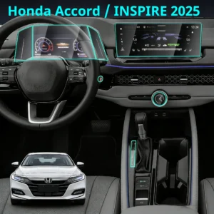 for honda accord & inspire 2025 screen protector & complete interior protection, premium tpu film kit for all dashboard displays