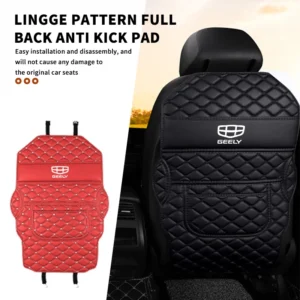 for geely leather car seat back protector kick proof anti slip child mat tugella atlas pro coolray geometry c emgrand ec7