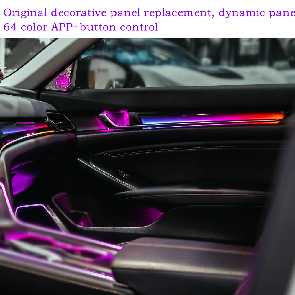 car dynamic led ambient light for honda accord door interior panel piano black instrument panel rhythmic atmosphere light app car dynamic led ambient light for honda accord door interior panel piano black instrument panel rhythmic atmosphere light app