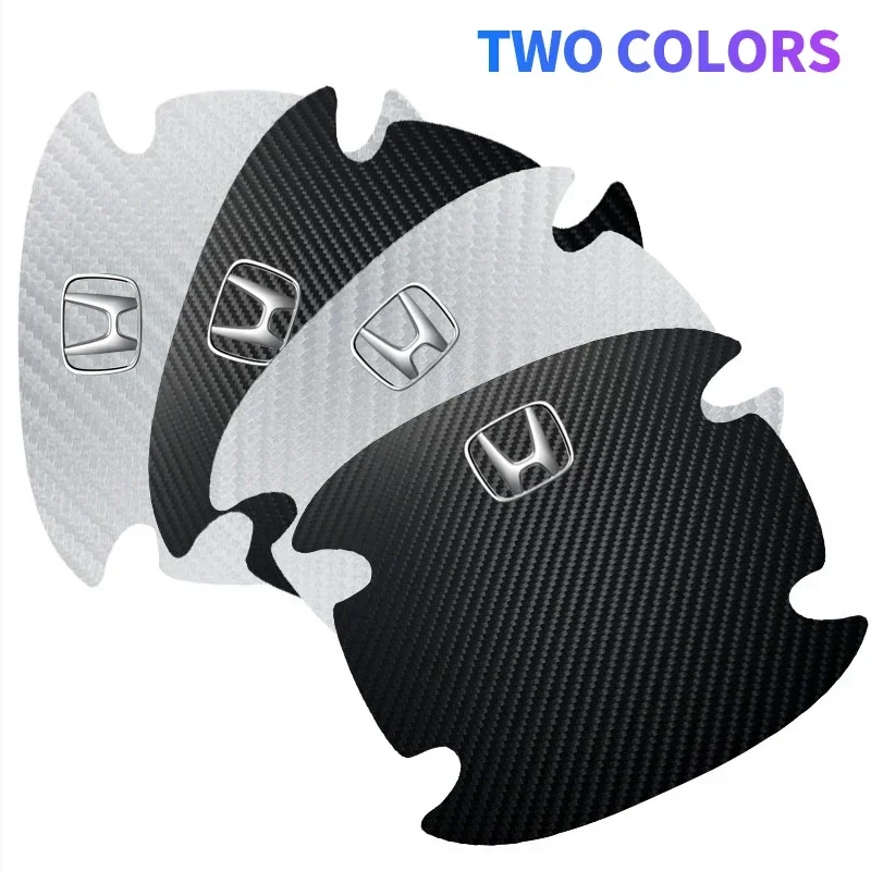 4pcs car door handle bowl scratch protector carbon fiber stickers for honda civic accord fit jazz pilot crv odyssey passport 4pcs car door handle bowl scratch protector carbon fiber stickers for honda civic accord fit jazz pilot crv odyssey passport