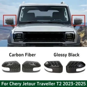 for chery jetour traveller t2 2023 2024 2025 car front torso rearview mirror protective cover front mirror decoration kit