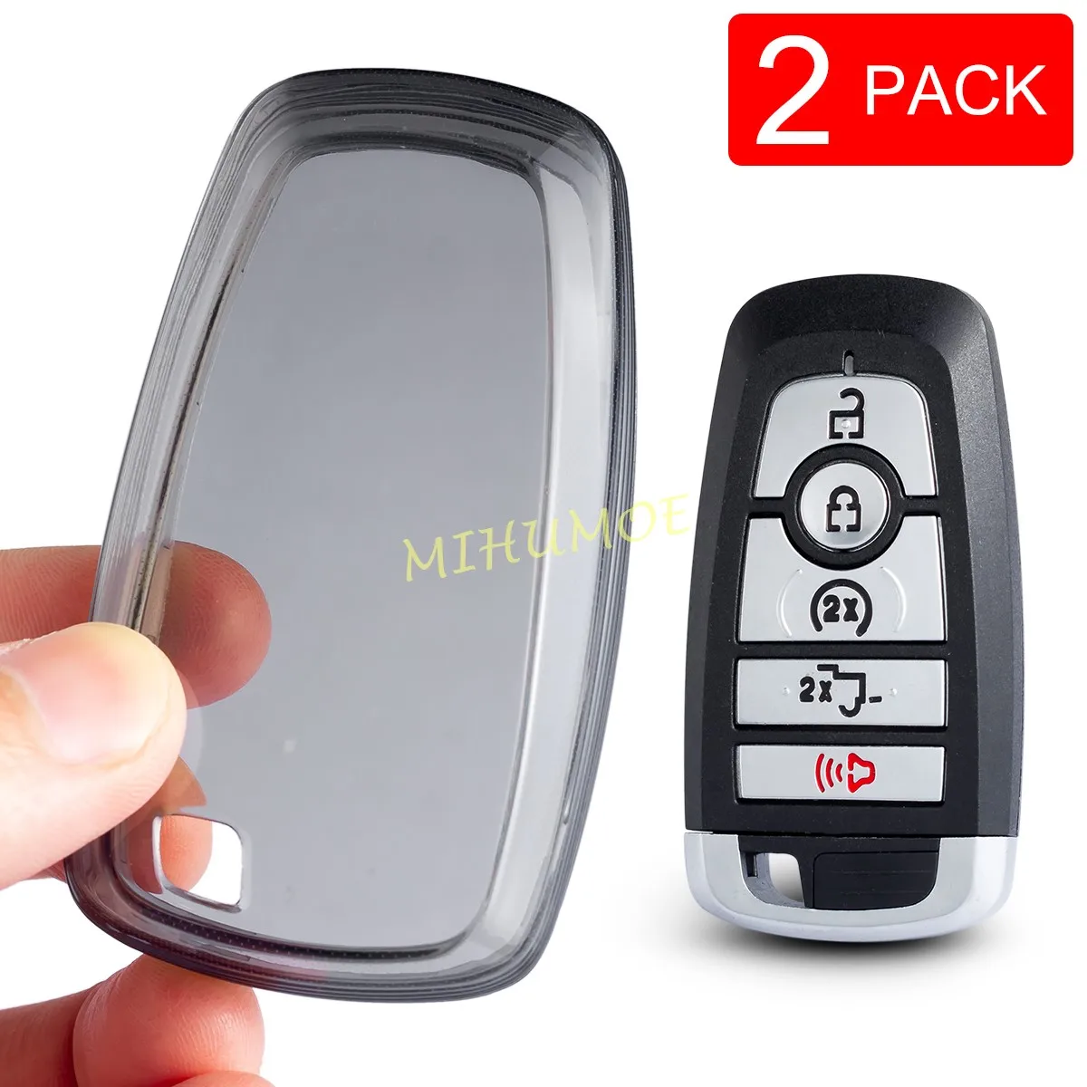 car key fob case transparent cover remote shell for 2021 2025 ford ranger maverick mustang everest f150 escape bronco explorer car key fob case transparent cover remote shell for 2021 2025 ford ranger maverick mustang everest f150 escape bronco explorer