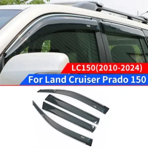 for 2010 2024 2023 toyota land cruiser prado 150 window deflectors lc150 exterior upgraded accessories body kit shade and rain