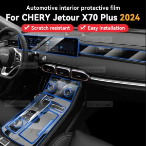for chery jetour x70 plus 2024 car panel film dashboard protective sticker interior screen anti scratch film accessories
