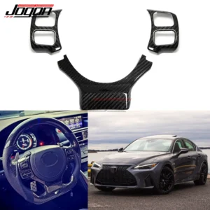 carbon fiber for lexus is nx rc f is200 is250 nx200t nx300 rc200 rc300h 2015 2022 steering wheel button cover trim accessories
