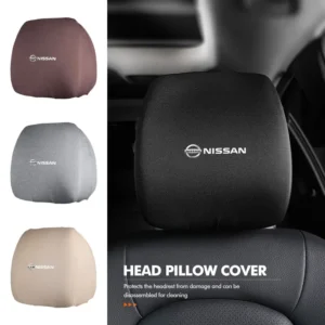 car seat headrest pillow anti dirty elastic protective cover for nissan sentra altima versa maxima murano note armada pulsar