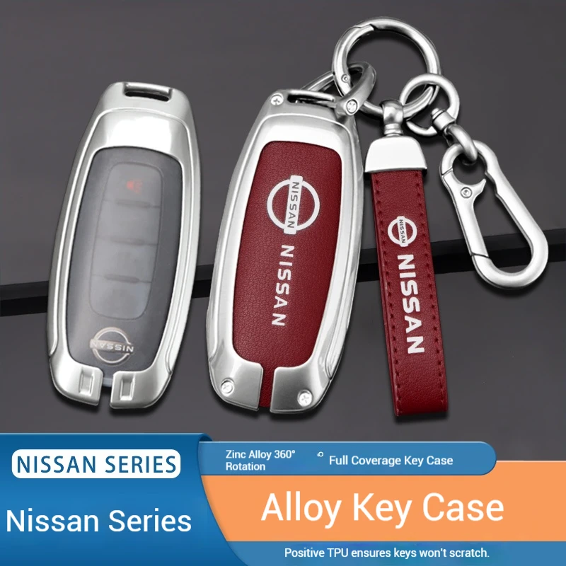 for nissan qashqai juke x trail patrol leaf altima maxima murano tiida teana rogue sentra zinc alloy leather car key cover case for nissan qashqai juke x trail patrol leaf altima maxima murano tiida teana rogue sentra zinc alloy leather car key cover case