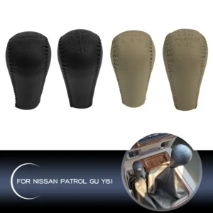 car styling gear shift knob gaiter lever shiter head manual transmission for nissan patrol gu y61 auto gear shift lever handle