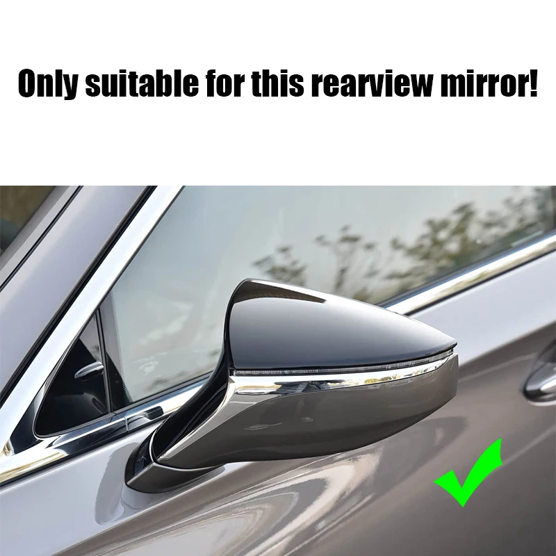 bull horn shaped rearview mirror cover for lexus ls500 ls500h ls350 2018 2025 only suitable for left hand drive vehicles bull horn shaped rearview mirror cover for lexus ls500 ls500h ls350 2018 2025 only suitable for left hand drive vehicles