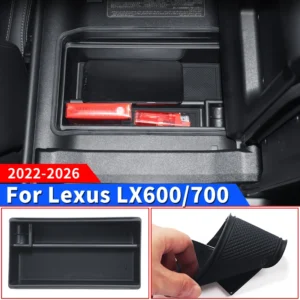 for toyota 2022 2026 lexus 600 700 lx600 lx700 center console armrest box layered storage organizer tray interior accessories