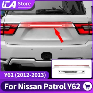 for nissan patrol y62 2015 2021 2020 2019 2018 exterior upgrade decoration accessories rear door led light brake warning lamp