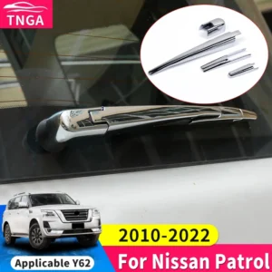 suitable for nissan patrol y62 2010 2021 modification accessories rear window wiper sticker chrome decorative highlight strip