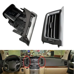 car dashboard air conditioner duct vent grille panel for toyota land cruiser 200 lc200 2016 2020 vents center a/c dash air vent