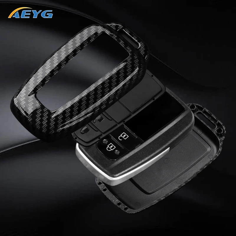 abs carbon fiber car key case cover for toyota prius camry corolla chr c hr rav4 land cruiser prado keychain holder abs carbon fiber car key case cover for toyota prius camry corolla chr c hr rav4 land cruiser prado keychain holder