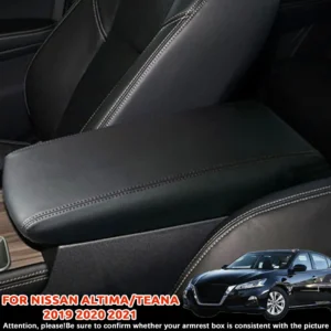 for nissan altima/teana 2019 2020 2021 car armrest cover | oem fit scratch proof microfiber leather car interior